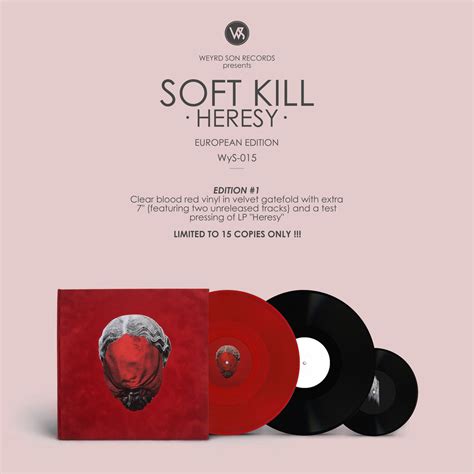 Soft Kill – Heresy (2016, Red Translucent; Velvet Gatefold, Vinyl 